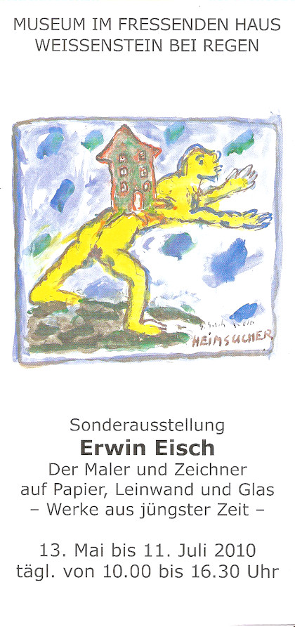 Cover Einladungskarte Ausstellung Erwin Eisch