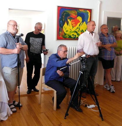 Karl Aichinger im Atelier Weiden; Foto: Antonia Kienberger