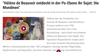 Hélène de Beauvoir. Dr. Beate Kempfert stellt ihr Werk vor.