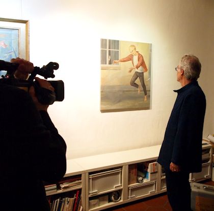 Eröffnung Fernando de la Jara in der Galerie Erdel; Foto: Wolf Erdel