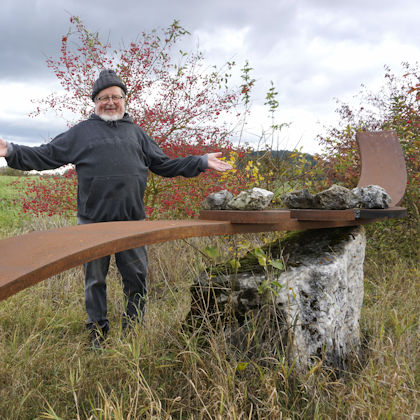 Franz Pröbster Kunzel im Garten des Hl. Irrsinns | Foto: Wolf Erdel