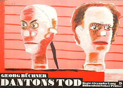 Volker Pfüller: Dantons Tod | Theaterplakat